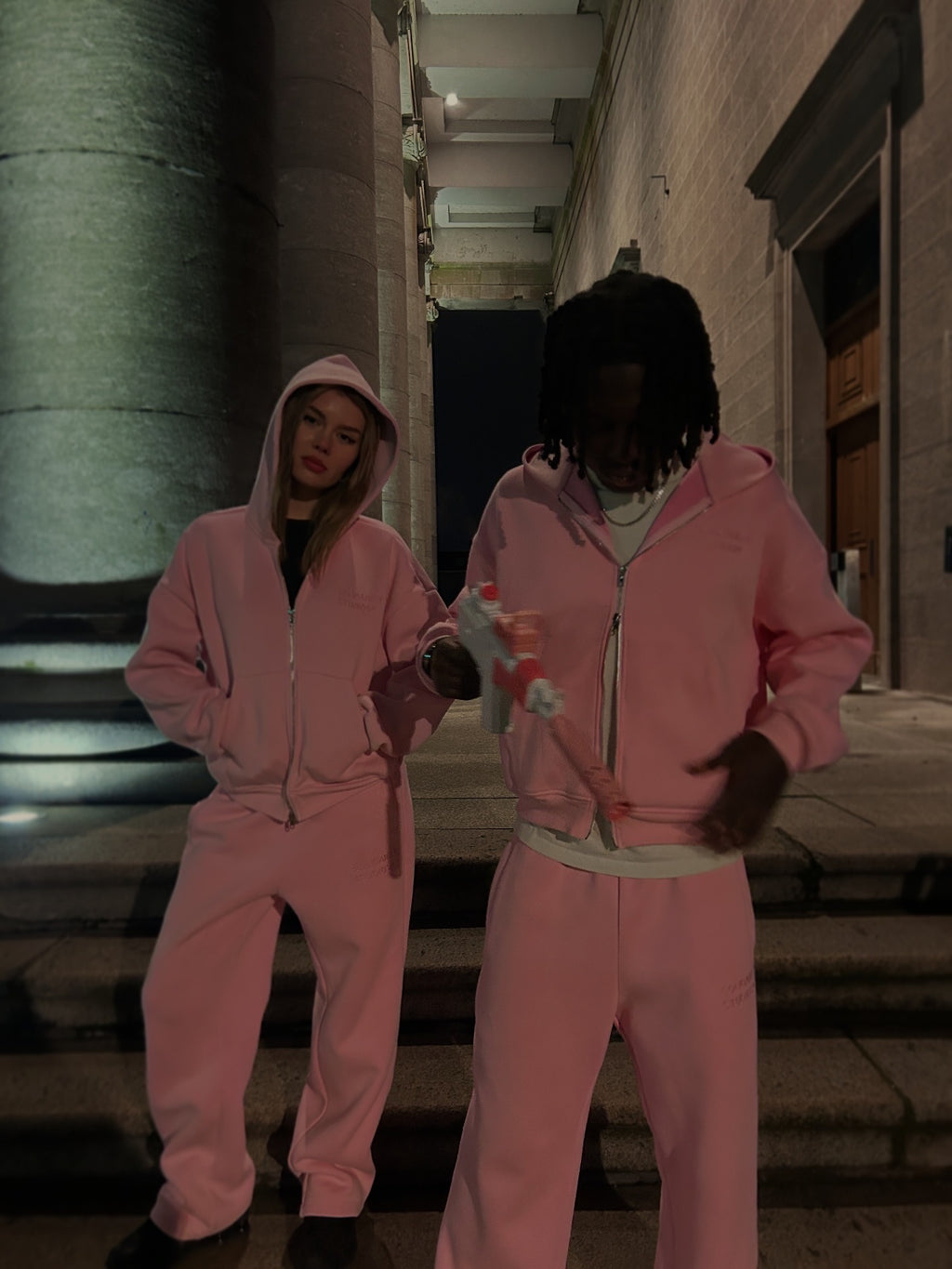 Baby Pink Solidarity Studios® Oversized Tracksuit Set