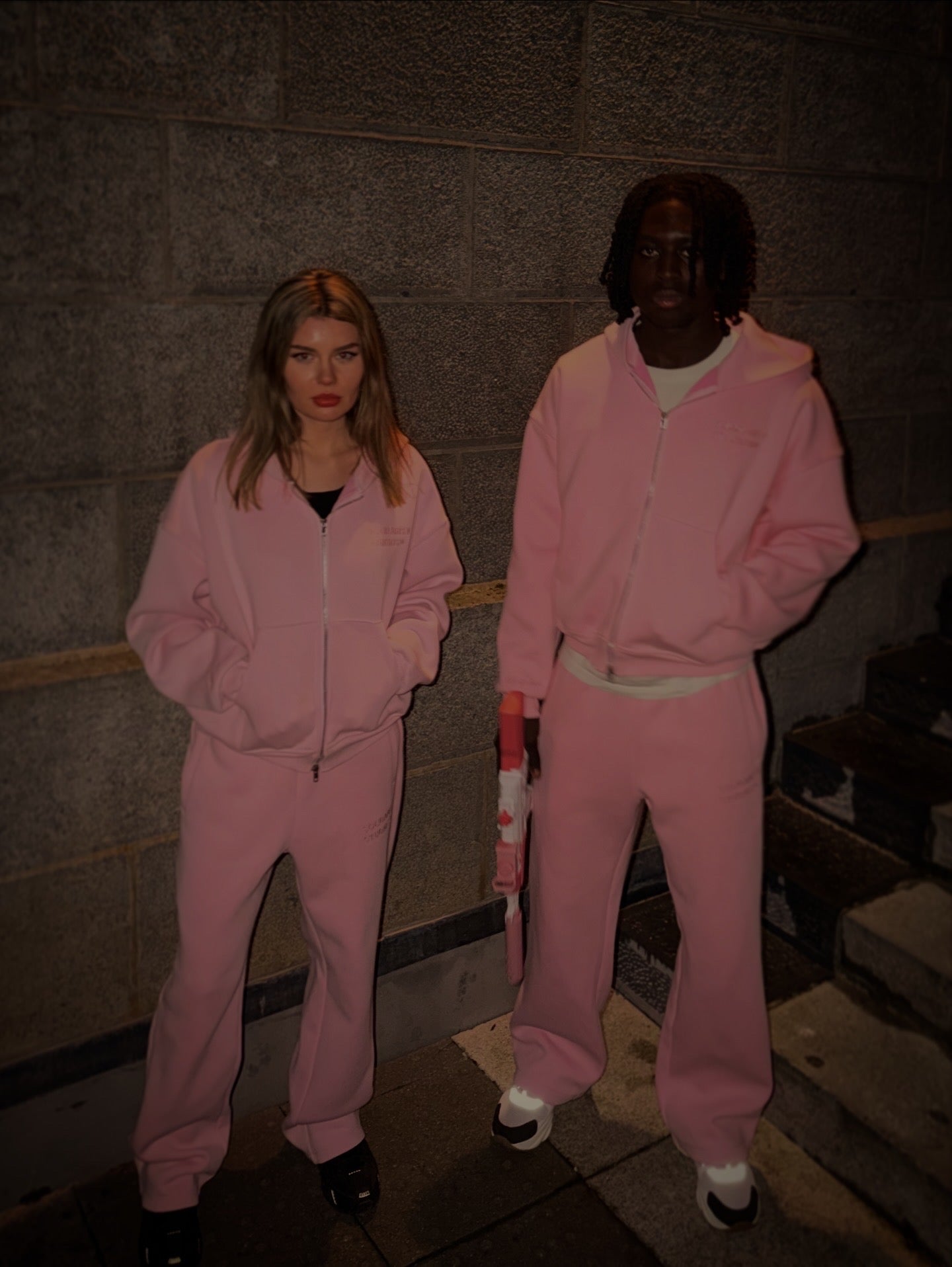 Baby Pink Solidarity Studios® Oversized Tracksuit Set