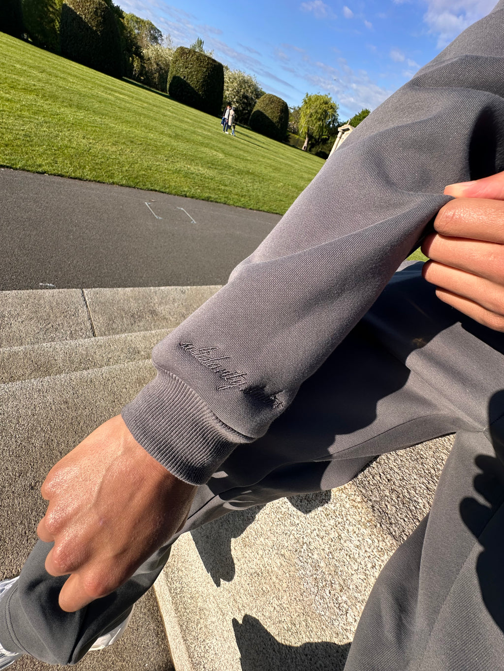 Gunmetal Grey Solidarity Studios® Oversized Tracksuit Set